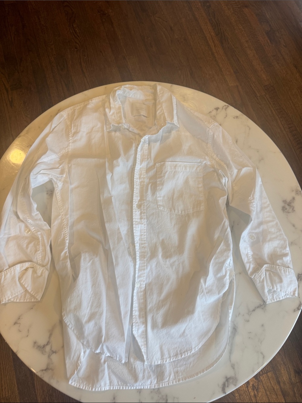 Citizens of Humanity Kayla White Button-Up Shirt Jacket